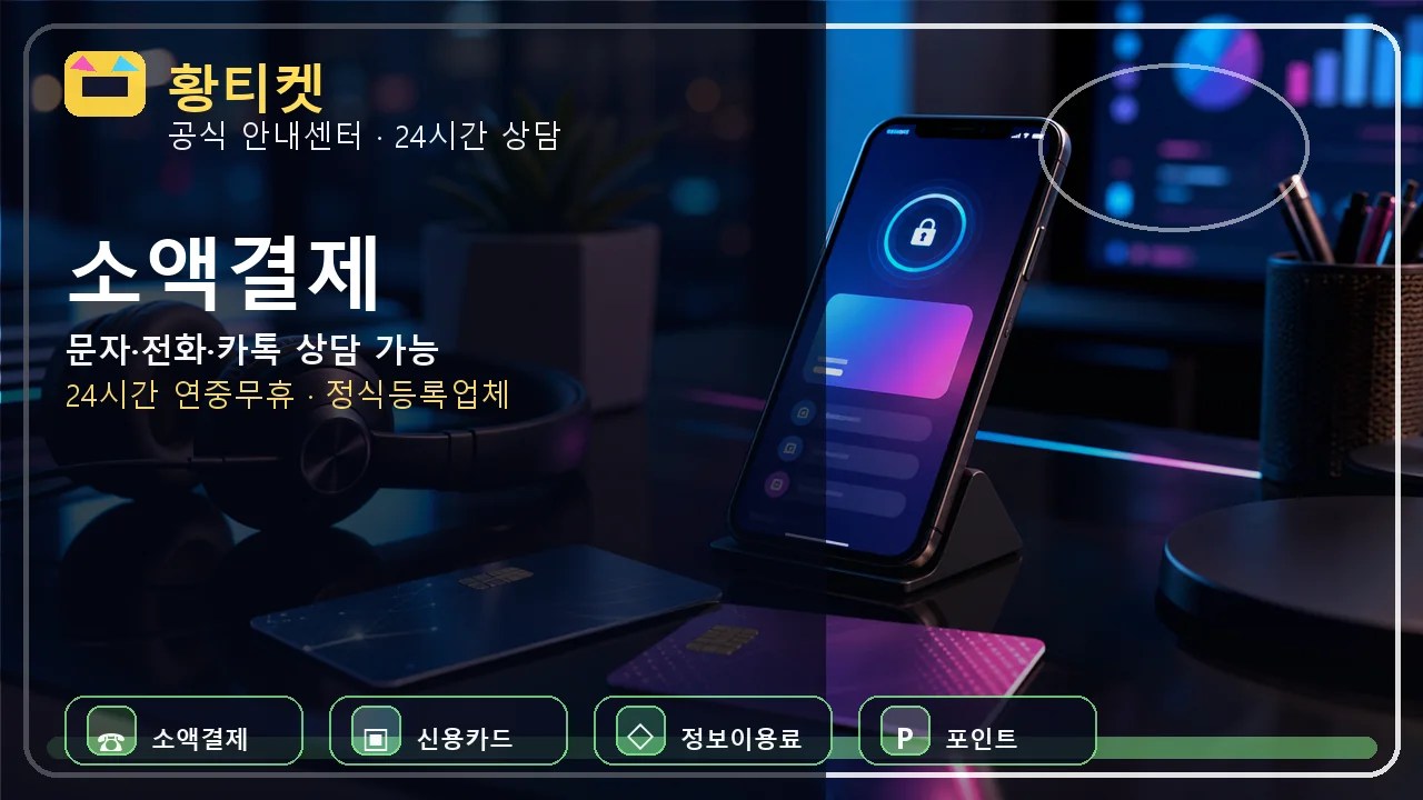소액결제 황티켓 상담 전 확인 대표이미지