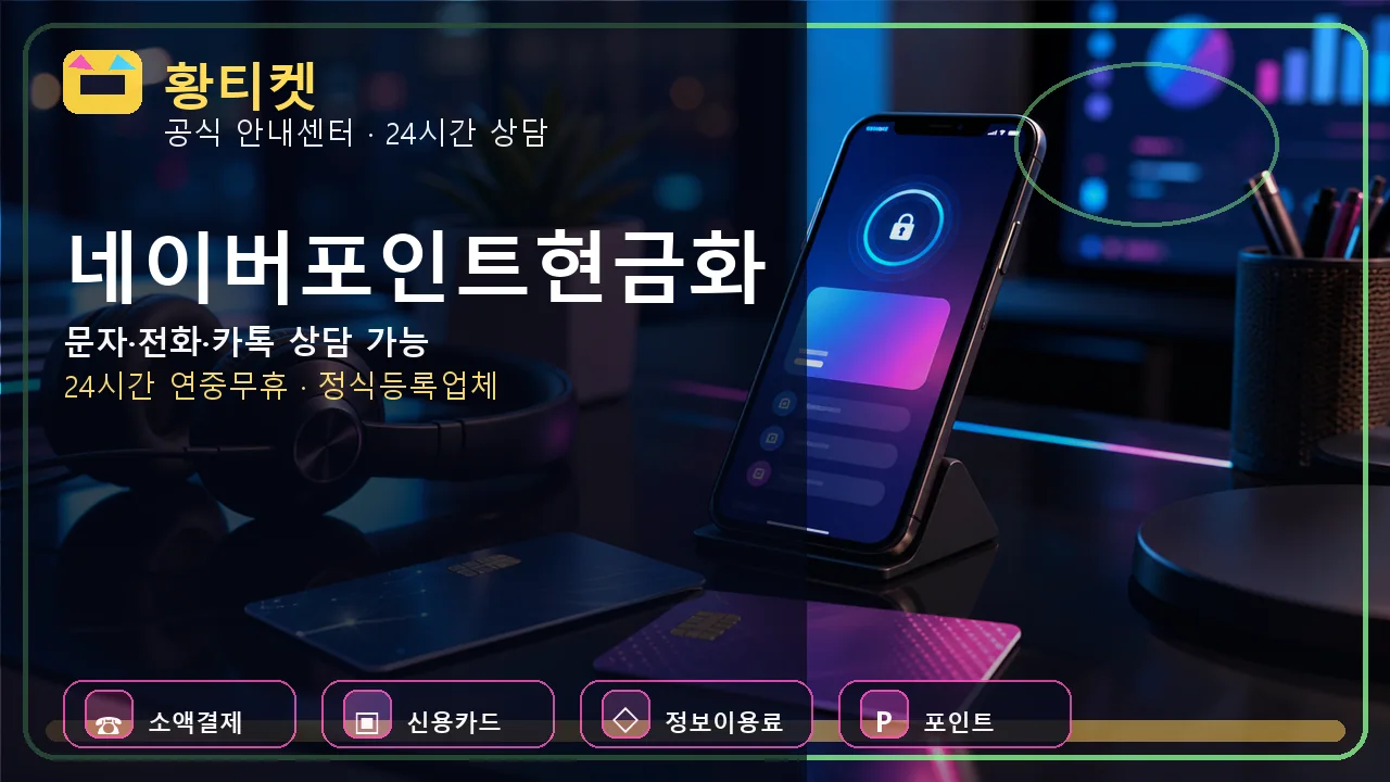 네이버포인트현금화 황티켓 상담 전 확인 대표이미지
