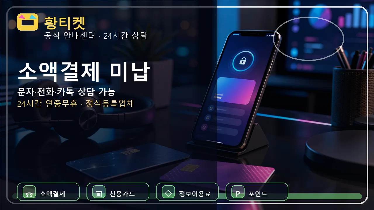 소액결제 미납 황티켓 상담 전 확인 대표이미지