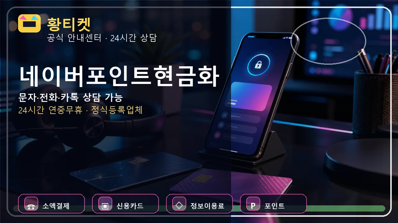 네이버포인트현금화 황티켓 상담 전 확인 대표이미지