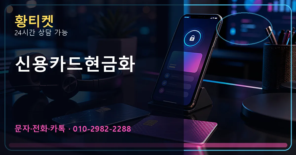 신용카드현금화 황티켓 연결 이미지