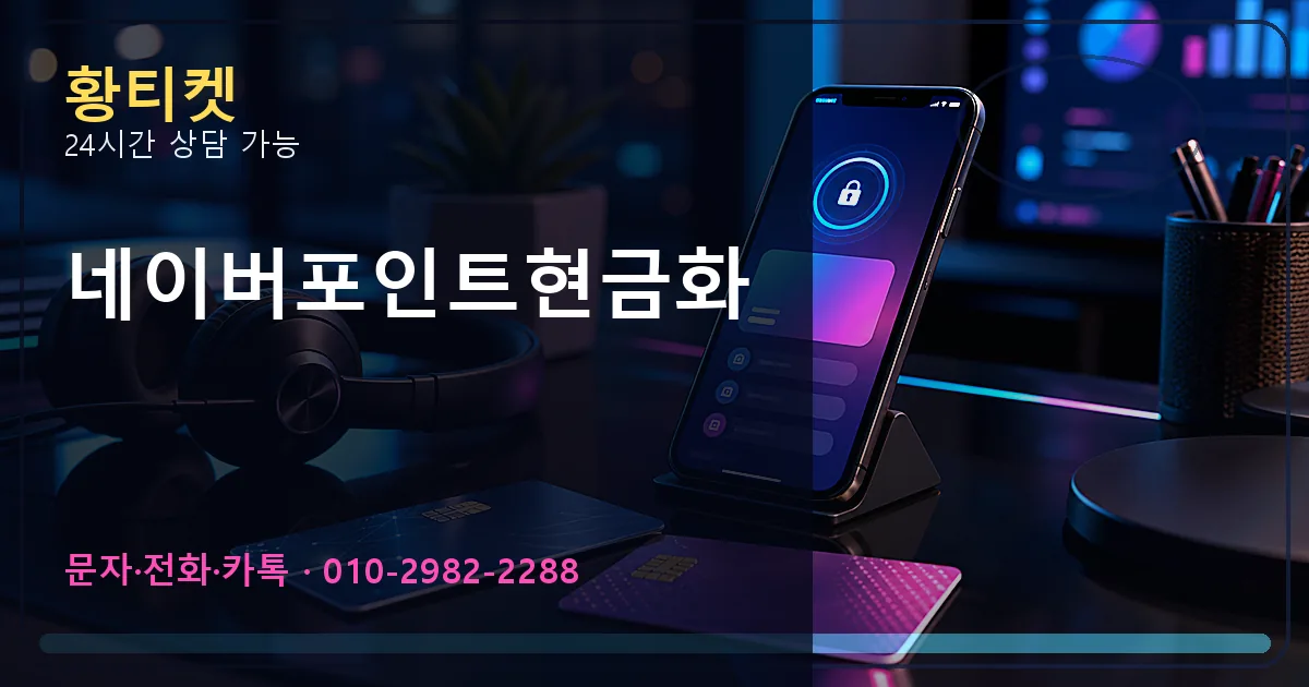 네이버포인트현금화 황티켓 연결 이미지