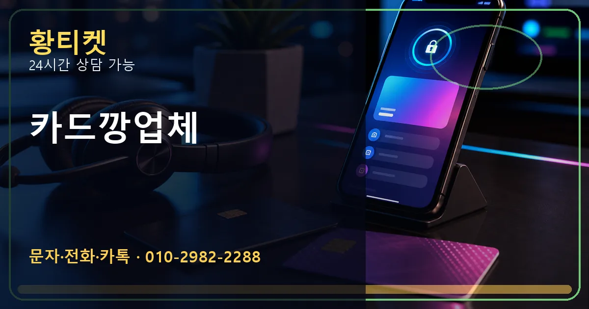 카드깡업체 황티켓 연결 이미지