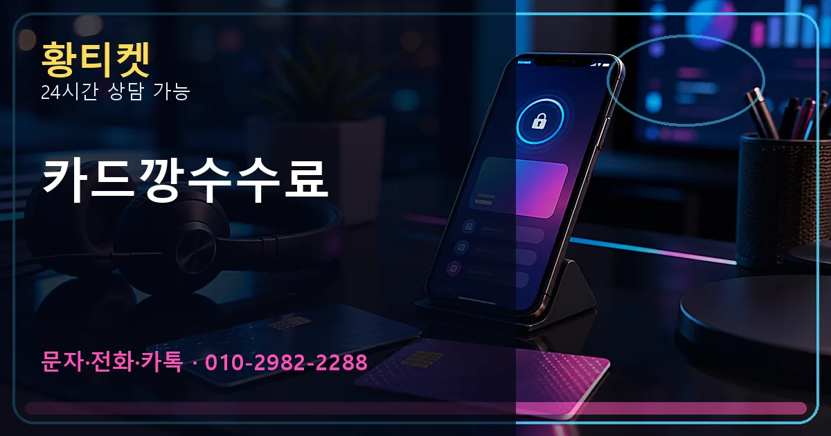 카드깡수수료 황티켓 연결 이미지