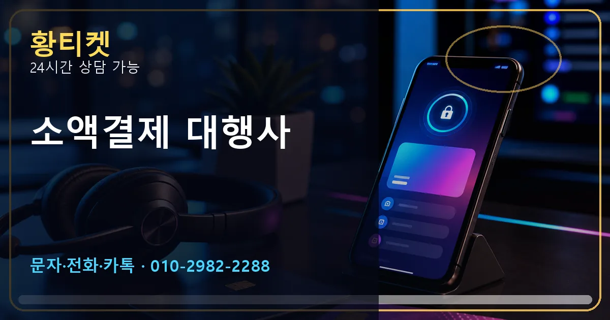 소액결제 대행사 황티켓 연결 이미지