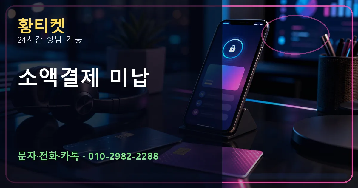소액결제 미납 황티켓 연결 이미지