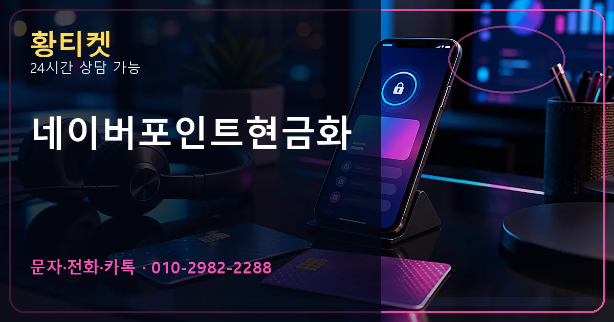 네이버포인트현금화 황티켓 연결 이미지